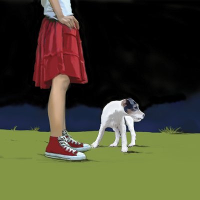 Girl in Red Skirt, 2008 by Marjorie Weiss